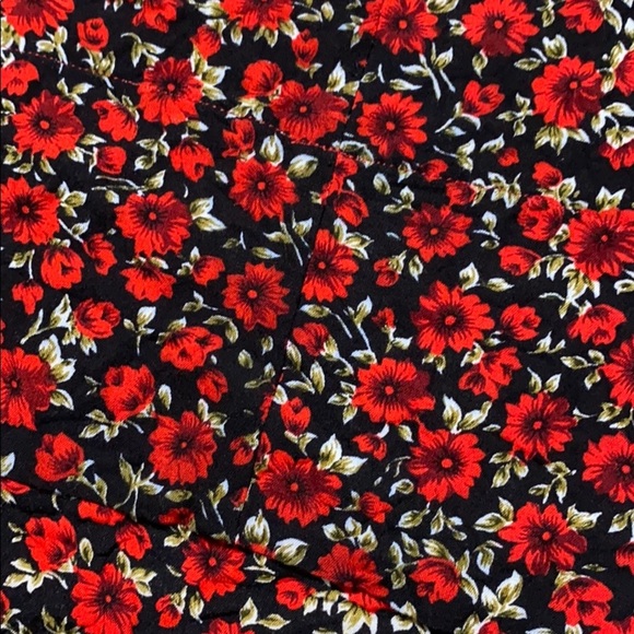 Floral Red Midi Dress - Picture 12 of 12